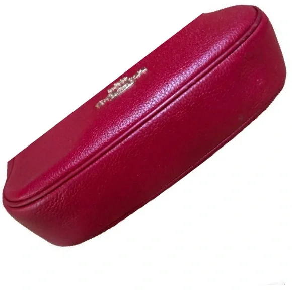 🍒 COACH Authenticated Leather Ellie File  Crossbody in Garnet Red 🍒 - Picture 6 of 14